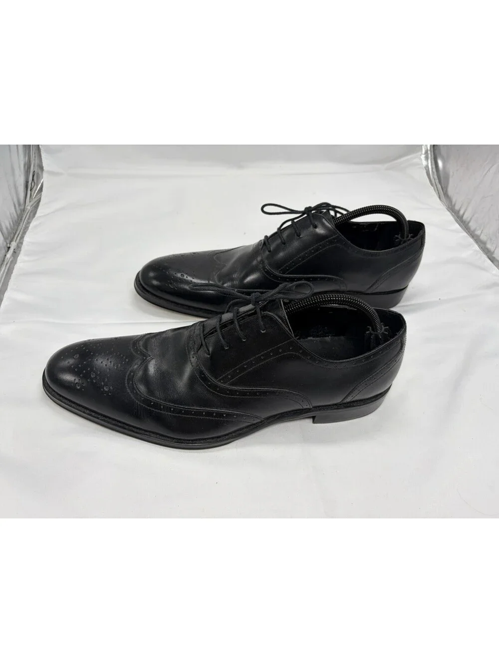 GORDON RUSH Black Leather Oxford Lace-Up Shoes Mens Size 11M —323200